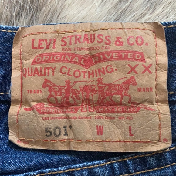 Vintage Levi’s 501 Straight-Leg Non-Stretch 100% Cotton Denim Jeans W31 L30 - Picture 11 of 15